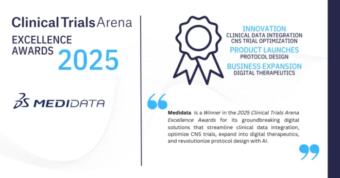 Clinical Trials Arena Excellence Awards 2025: Medidata